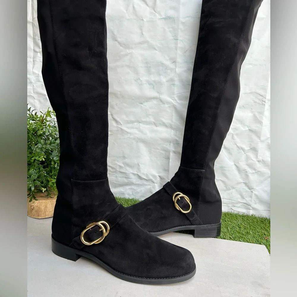 Stuart Weitzman Boots & Booties / Knee-High black SIELLA women Sz 11 NEW